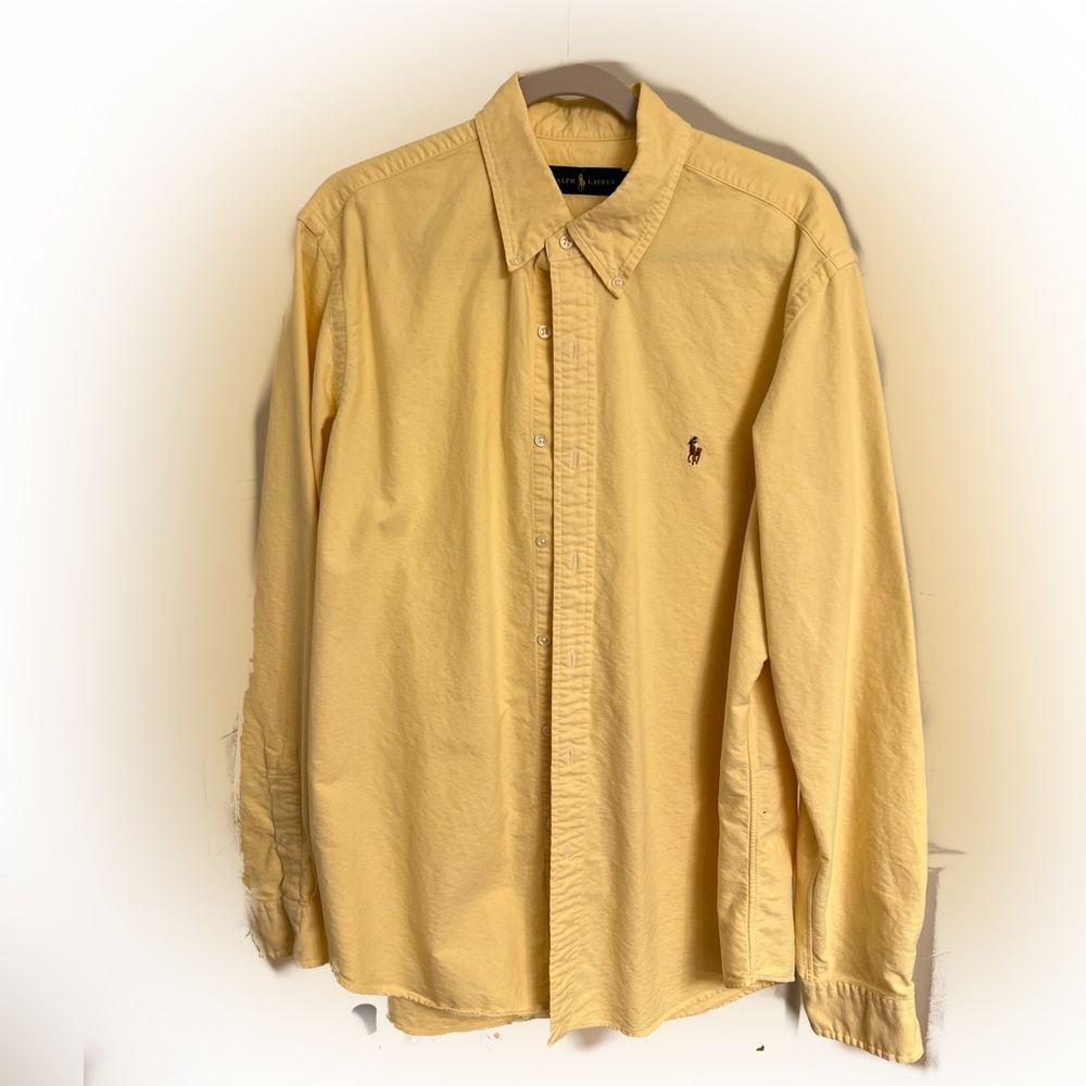 Polo Ralph Lauren Yellow Button Down Shirt